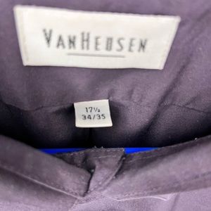 Gently used Male Dress Shirts Size 17/2 (XL) Dark Purple